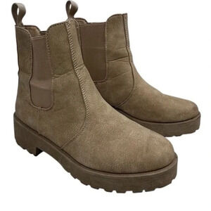 Dirty Laundry Women's‎ Margo Chelsea Boot Brown Size 9 Ankle Chunky Heel